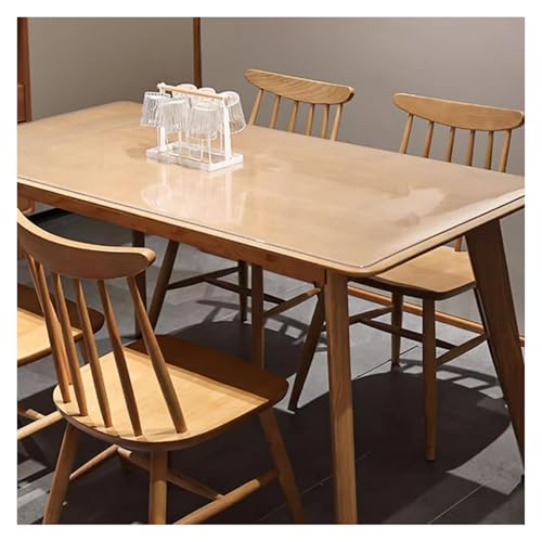 Nappe en plastique transparent facile à nettoyer pour table de chevet et d'appoint