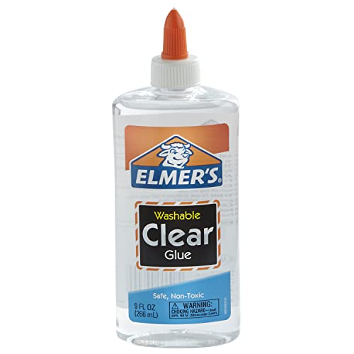 Elmers Clear Washable Liquid School Glue, 9 Oz Bottle, 1 Count