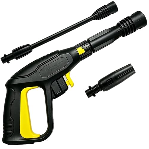 2175PSI-Hochdruckreiniger-Abzugpistolen-Zubehör mit Ersatz-Verlängerungsarm und verstellbarer Sprühdüse & O-Ring-Adapter, Lanzen-Kit Schnellverschluss-System für Kärcher K2 K3 K4 K5 K6 K7 2175PSI-Hochdruckreiniger-Abzugpistolen-Zubehör mit Ersatz-Verlängerungsarm und verstellbarer Sprühdüse & O-Ring-Adapter, Lanzen-Kit Schnellverschluss-System für Kärcher K2 K3 K4 K5 K6 K7