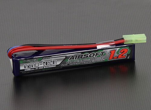 Batteria turnigy nano-tech 1200 mah 2s 15-25c lipo...