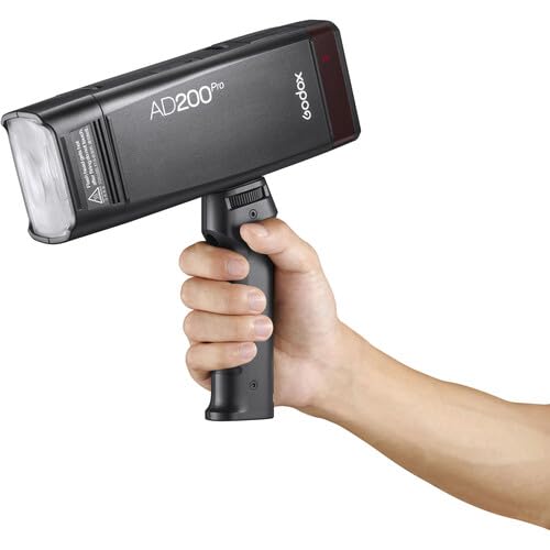 Flash Grip Godox FG-100 Flash Grip officiel compatible avec Godox AD300Pro/AD200Pro/AD100Pro Poignée de support de flash portable avec stabilisateurs Speedlite à vis de 6,35 mm