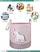 FANKANG Storage Baskets,Collapsible Convenient Nursery Hamper/Laundry Bin/Toy Collection Organizer for Kid's Room（Pink Unicorn）