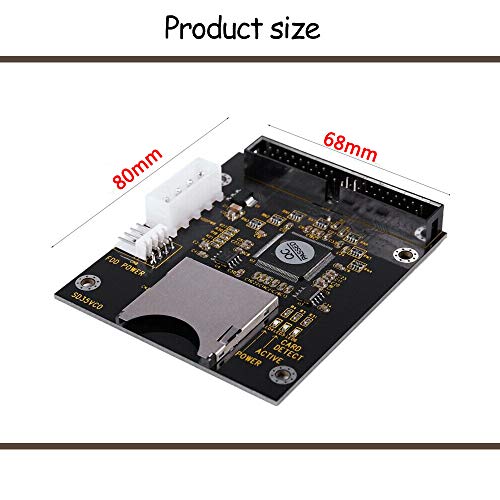 Koobook 1Pcs Sd Sdhc Card To Ide 3.5" 40Pin Male Adapter Male Ide Hard Disk Drive Adapter #TOP4