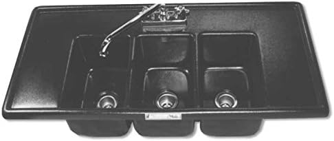 Moli International Three Compartment Drop in Mini Sink with Drainboards (FUACET NOT Included)