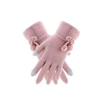 Tomorrow Pink Winter Gloves for Women, Gloves for Cold Weather, Touchscreen Gloves for Women, Winter Gloves for Snow, Pe