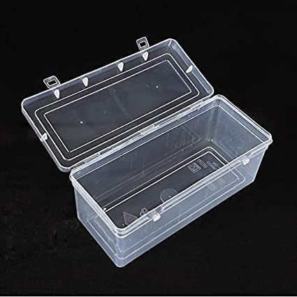 Image of Ewings Multipurpose Plastic Rectangular Stackable Organizer Storage Container Box Combo Transparent Boxes for Jewellery /Medicines /Stationery /Cosmetics /Accessories(Pack of 4)