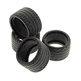  LEGO 4 x Technic Auto Fahrzeug Rad Reifen schwarz Räder 37x22 ZR Solo Technik 4499234 55978