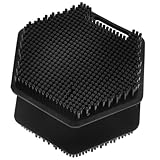 Beavorty Doppelseitige Silikon gesichtsbürste Sanfter Gesichtsreiniger und Peeling Porentiefe Reinigung Wiederverwendbar Vielseitig für Hauttypen Schwarzer Gesichtsscrubber