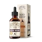 Organic Hemp Well Bird Hemp Oil – 2 Ounces. Parrot, Parakeet, Cockatiel and All Birds for Supporting Health, Feather Plucking, Destructive Behavior Reduction, Immune Support, and Relaxation.