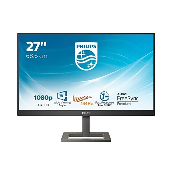 Philips Monitors Gaming 272E1GAEZ/00-27 FHD, 144Hz, VA, FreeSync Premium (1920x1080, HDMI, DisplayPort) Negro