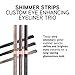 Physicians Formula Shimmer Eyeliner Pencil Set Of 3, Black, Dark Brown, Brown, Custom Eye Enhancing Eyeliner Trio, Dermatologist Approved