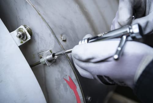 VÖLKEL Gewindeschneider-Werkzeugsatz für Schmiernippel | 6-tlg. Satz in Kunststoffbox | Profi Gewindebohrer für Schmiernippel-Gewinde | Metrische ISO-Gewinde und Rohrgewinde G (BSP)