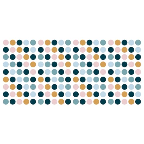 RoomMates Pink, Yellow, and Blue Dot Peel and Stick Wall Decals by RoomMates - Used condition - CA$7.31