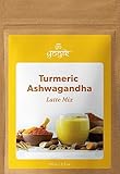 Golden Milk with Ashwagandha Turmeric Ginger Ceylon Cinnamon Latte Mix -3.5oz (50 servings) | Ayurveda spice blend | Caffeine & Gluten Free, Vegan| Unsweetened| Herbal