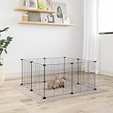 Compartiment spacieux : la cage pour animaux offre beaucoup d'espace pour que vos animaux de compagnie puissent jouer et se reposer tout en restant en sécurité dans les limites.