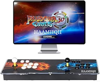 3D+ Pandora Games Arcade Game Console - 8000 Games Installed, WiFi Function to Add More Games, Support 3D Games, Search/Save/Hide/Pause Games, 1280x720P, Favorite List, 4 Players Online Game