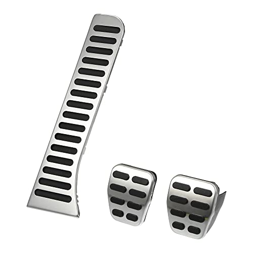 Image of X AUTOHAUX 3Pcs Accelerator Pedal and Brake Pedal Cover Set for Volkswagen Golf