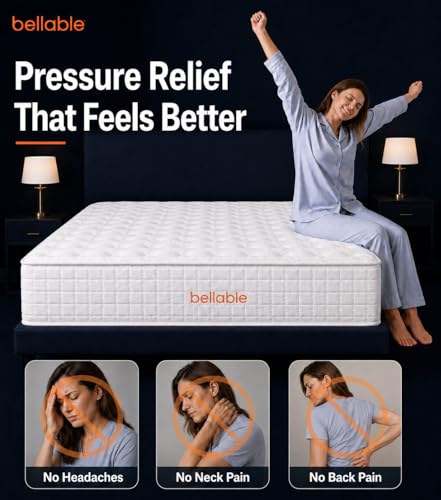 Image of Full Size Mattress, 14 Inch Medium Firm Hybrid Full Mattress, Full Size Mattress in A Box, Memory Foam Individually Pocket Coils with Excellent Edge Support, Zone Support for Back Pain Relief