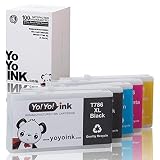 YoYoInk Remanufactured Ink Cartridges Replacement for Epson T786XL 786 XL (2 Black, 1 Cyan, 1 Magent