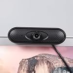 HD 1080P Web Camera Manual Focus USB Webcam Computer Camera Built-in Microphone Dr-Free Camera for PC Laptop Black