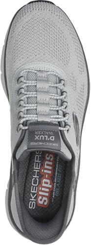 Skechers - Mens Rf: D'Lux Walker 2.0 - Rezinate Slip On Shoes, Color Gray/Charcoal, Size: 6.5 M US2