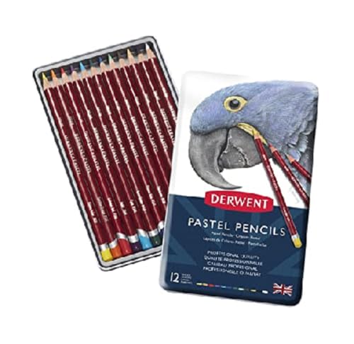 Derwent Pastel Pencils, Drawing & Writing, Set Of 12, Ideal For Blending & Colouring, Professional Quality, 32991