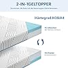 BedStory Geltopper H3 en H4, 120 x 200 cm, 10 cm hoogte, matrastopper van gel-traagschuim met ademende overtrek, voor caravans, slaapbank, boxspringbed
