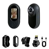 Mini Body Camera, Thumb Size Body Camera, Body Cameras with Audio and Video Recording, Multi-Function Body Cam, Wearable Camera Hands-Free POV Camera for Walking, Fishing, Travel(Black)