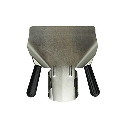 Proshopping Stainless Steel French Fry Bagger, Commercial Popcorn Scoop, Potato Chip Serving Scooper, Food Shovel - for Snacks, Ice, Candy, Desserts, Dry Goods -with Removable Dual Handle （Right&Left） - Thumbnail 6