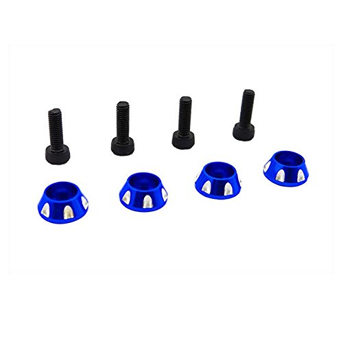 Hot Racing LTN03X06 Scale Look Wheel Hub Blue La Trax Rally Teton