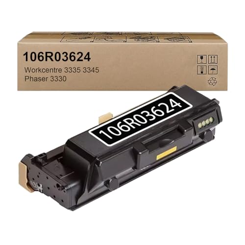 Image of 106R03624 Black Remanufactured Toner Cartridge Replacement for Xerox Phaser 3330 WorkCentre 3345 3335 Printer (1 Black, High Capacity)