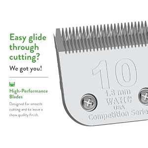 Wahl Professional Animal Competition Series Detachable Blade - 1/16-Inch Cut Length, 10 Medium (2358-100) Wahl Professional Animal Competition Series Detachable Blade – 1/16-Inch Cut Length, 10 Medium (2358-100)