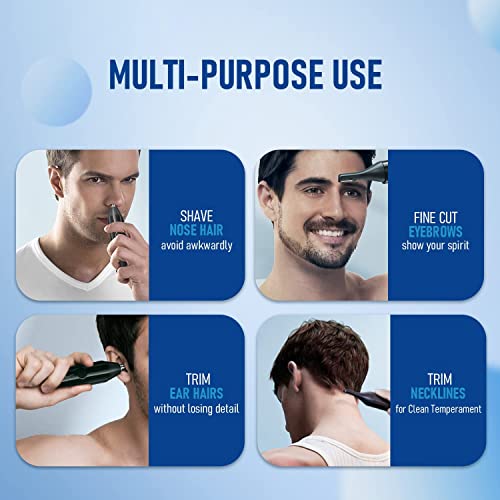 Suprent Nose Hair Trimmer For Men, Rechargeable Usb-C Nose Trimmer With Ipx7 Waterproof Wet/Dry, Precision & Painless Eyebrow & Facial Hair Trimmer Kit (New Version) #TOP5
