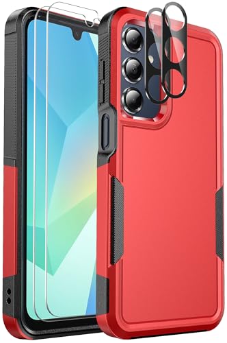for Samsung Galaxy A16 5G Phone Case, Shockproof Protective Cover (Red)