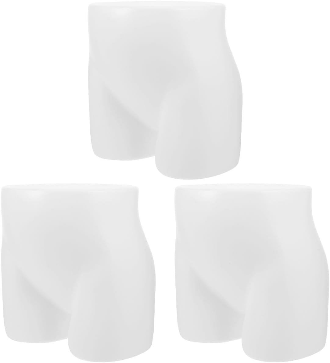 3pcs Boys and Girls Underwear Display Hip Mannequin Lightweight Stand for Briefs Showcase Retail Stores for Boys and Girls Underpants Display