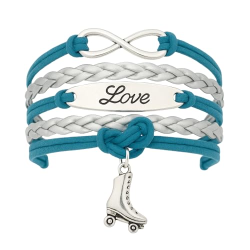 Infinity Collection Roller Skating Jewelry- Roller Skating Bracelet, Love Skating Bracelet, Roller Skating Gifts