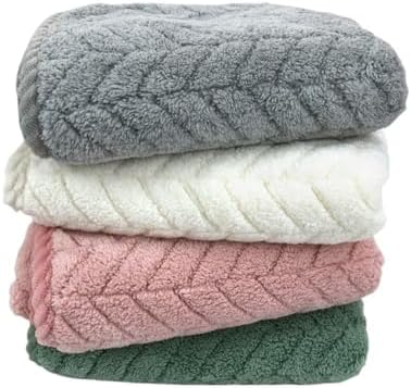 Coral Velvet Towel with Thickened and Strong Water Absorption for Washing Faces Dry Hair Gift image 3