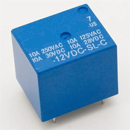 Relé de potencia 12V CC componentes electrónicos T73 5 pines interruptor PCB pack 5 2