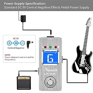 Amuzik Chromatic Pédale de tuner pour guitare haute précision True Bypass - Les Beatles, Paul McCartney, John Lennon, RIngo Starr, George Harrison Amuzik Chromatic Pédale de tuner pour guitare haute précision True Bypass – Image 6