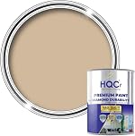 HQC Fence and Garden Shed Paint | Furniture Wood | Outdoor | Garden Fence | Quick-Drying | Protection Paint (2.5L, Beige)