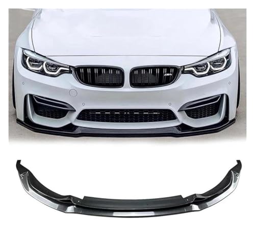 Lèvre de pare-chocs avant pour BMW F80 F82 F83 M3 M4 2015-2020 spoiler noir carbone sous lèvre