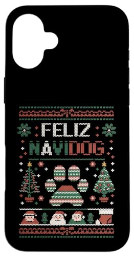 �ʔ����N���X�}�X ���̎����債��� - Feliz Navidog �A�O���[�N���X�}�X �X�}�z�P�[�X iPhone 16 Plus �p