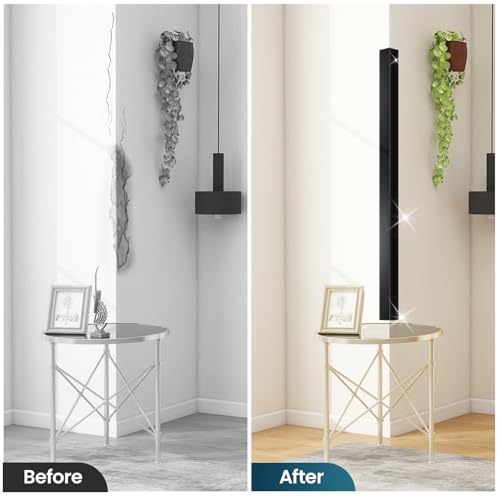 Image of 8PCS 48 inch Black Metal Corner Protector, L molding Tile Trim