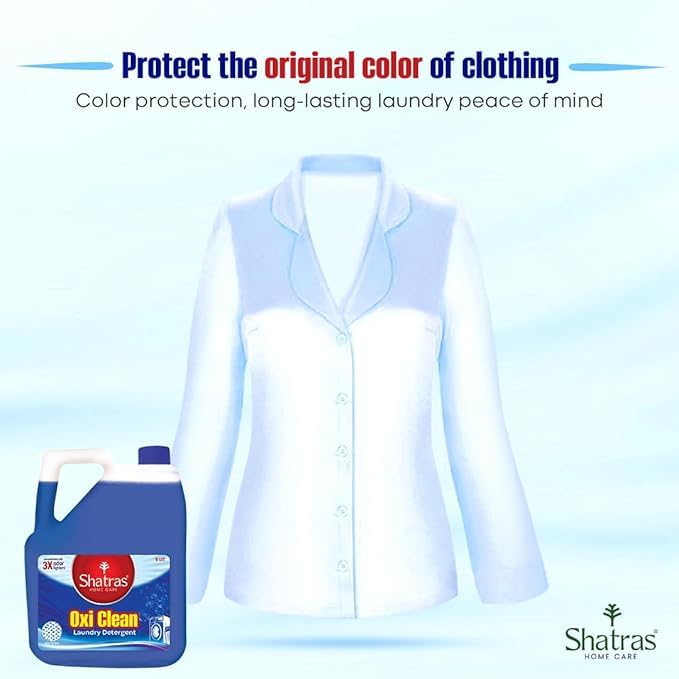 Image of Shatras Liquid Detergent | Suitable for All Types of Clothes | For Top-Load and Front-Load Washing Machines | Fast Stain Removal | No Harmful Chemicals | Natural Fragrance (5L)