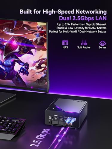 Image of GMKtec K15 Mini PC, Intel Ultra 5 125U(12T /14C, Up to 4.3GHz), 16GB DDR5 1TB PCIe 4.0 SSD,GPU AI Boost (Int8), Mini Gaming Computer Quad 8K Display HDMI2.1+DP1.4+USB4+Type C