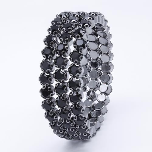 Spiral 5 Layer and 3 Layer Wrap Stack Stretch Bracelet for Women3