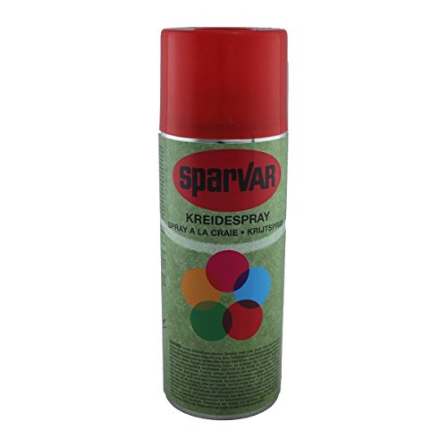 Sparvar 6001128 Kreidespray mit Düse, 400 ml, rot