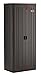 Suncast Commercial Blow Molded Tall Cabinet, Black Storage Shed, Outdoor Use, 6 Shelf