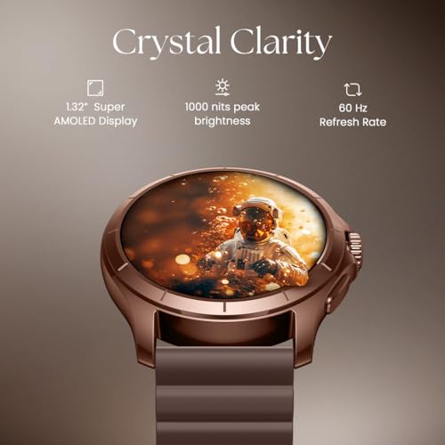 Image of Titan Evoke 2.0, 1.32 inch AMOLED Display Smart Watch with AOD,1000 Nits, Functional Crown, Magnetic Strap, Metal Body,Fast Charge,24 /7 Health Suite, BT Calling, SpO2, HRM, IP68 Smartwatch - Glacier Blue