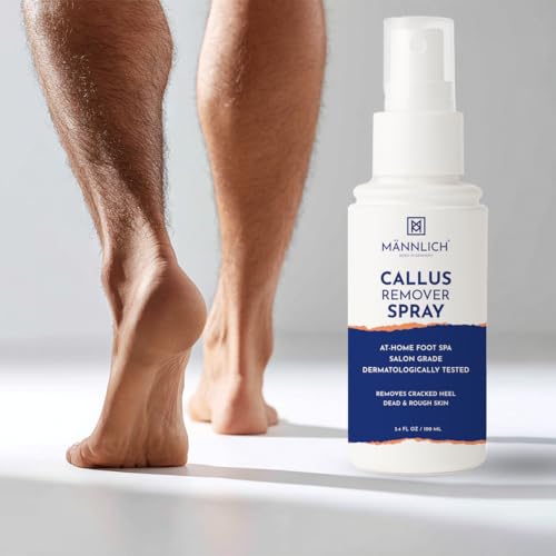 Mannlich Callus Remover Spray for Feet | Powerful Formulation - Extra Strength, Home Pedicure Foot...